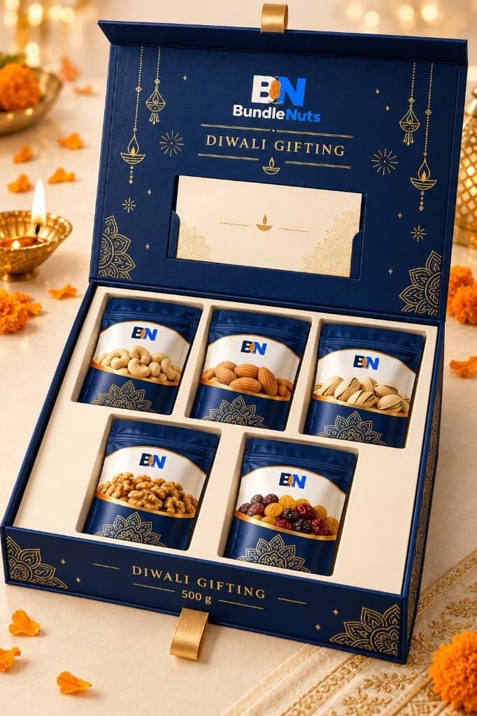 Diwali Book Style Gift Box 500g — 500g pack